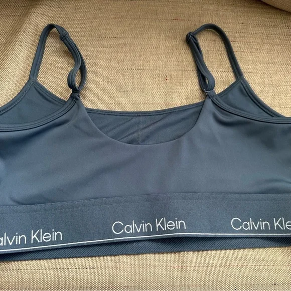 Calvin Klein Blue Bralette size large - Picture 3 of 5